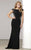 Mac Duggal Couture - 80354 Lace Bateau Sheath Dress In Gray