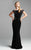 Mac Duggal Couture - 80354 Lace Bateau Sheath Dress In Black and Neutral