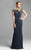 Mac Duggal Couture - 80354 Lace Bateau Sheath Dress In Gray