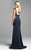 Mac Duggal Couture - 80354 Lace Bateau Sheath Dress In Gray