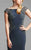 Mac Duggal Couture - 80354 Lace Bateau Sheath Dress In Gray