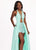 Rachel Allan - 6435 Plunging Illusion Jeweled Ensemble In Green
