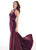 Rachel Allan - 6436 Beaded High Halter Metallic Jersey Mermaid Dress In Purple