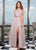 Rachel Allan - 6437 Two Piece Embroidered Lace Halter A-line Dress In Pink