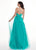 Rachel Allan - 6437 Two Piece Embroidered Lace Halter A-line Dress In Green