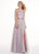 Rachel Allan - 6437 Two Piece Embroidered Lace Halter A-line Dress In Pink