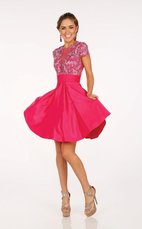 Shorts by Mon Cheri - MCS11609 Dress in Pink