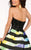 Shorts by Mon Cheri - MCS11616 Dress in Black and Multi-Color