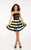 Shorts by Mon Cheri - MCS11616 Dress in Black and Multi-Color