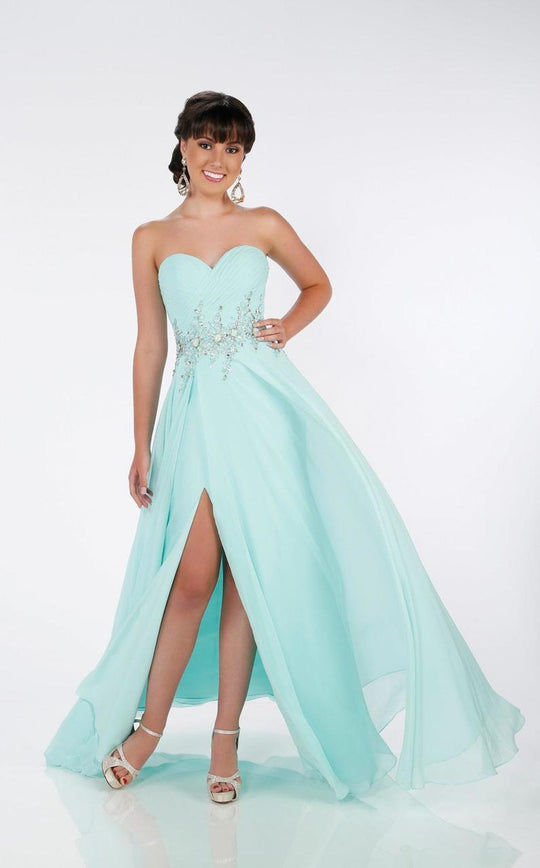 La Gala Prom by Mon Cheri - 116577 Long Dress In Mint