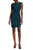 Anne Klein  - 10635970 Sleeveless Multi-Color Bateau Dress in Multi-Color