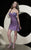 MNM Couture - 6455 Strapless Ornate Ruched Bodice Dress In Purple