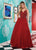 Rachel Allan - 6458 Beaded V-neck Tulle Ballgown