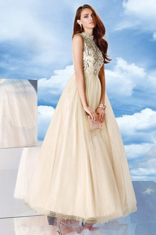 Alyce Paris - 6458 Prom Dress in Frost Almond