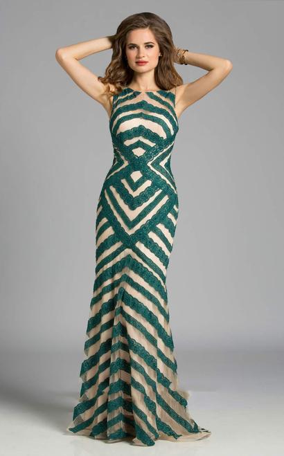 Lara Dresses - 32631 in Teal/Nude