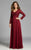 Lara Dresses - Splendid V-Neck A-Line Gown 32642 in Red