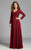 Lara Dresses - Splendid V-Neck A-Line Gown 32642 in Red