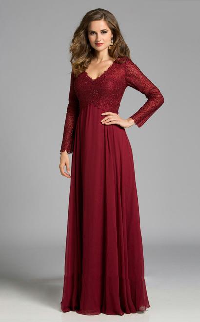 Lara Dresses - 32642 in Dark Red