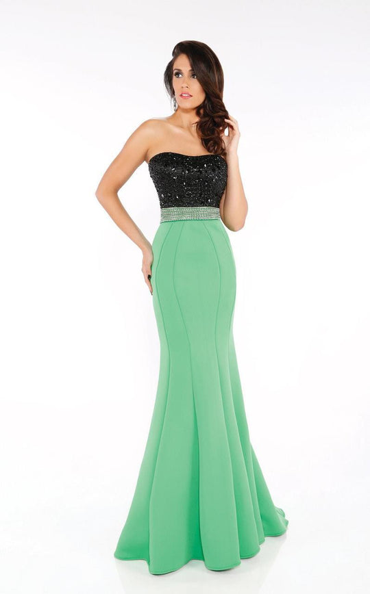 TB Evenings by Mon Cheri - MCE11607 Dress In Lime Black