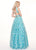 Rachel Allan - 6467 Sequined Two-Piece Sweetheart Bodice Gown In Blue