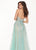 Rachel Allan - 6474 Embroidered Floral Illusion Corset Gown In Green