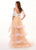 Rachel Allan - 6476 Two Piece Cold Shoulders Layered Tulle Gown In Neutral