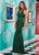 Rachel Allan - 6480 Beaded Halter Trumpet Dress With Plunging Keyhole In Green