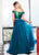 Rachel Allan - 6488 Two Piece Sequin Embellished Top Tulle Prom Gown In Blue and Green