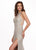 Rachel Allan - 6491 Glitter Jersey Trumpet Gown With Train In Silver