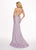 Rachel Allan - 6491 Glitter Jersey Trumpet Gown With Train