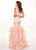 Rachel Allan - 6494 Beaded Embellished Illusion Plunging Mermaid Gown In Orange