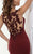 Jasz Couture - Sleeveless Embroidered Long Gown 5613 in Red