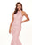 Rachel Allan - 6496 High Halter Mermaid Evening Gown In Pink