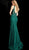 Jovani - 64995 Lace Embroidered Mermaid Dress With Train in Green