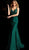 Jovani - 64995 Lace Embroidered Mermaid Dress With Train in Green