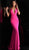 Jovani - 64996 Sleeveless Deep V-neck Trumpet Dress in Pink