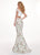 Rachel Allan - 6499 Two Piece Lace Off-Shoulder Mermaid Dress In White and Multi-Color