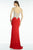 Alyce Paris Prom - 6500 Beaded Bateau Evening Gown in Red