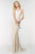 Alyce Paris  - 6505 Dainty Lace Adorned Evening Gown in White and Neutral