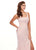 Rachel Allan - 6507 Scoop Evening Dress with Slit In Pink