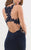 Jasz Couture - Beaded Halter Long Gown 5751 in Blue