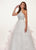 Rachel Allan - 6508 Beaded Halter Ballgown In White