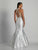 Dave & Johnny - A6511 Halter Neck Beaded Mermaid Gown in White