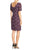Adrianna Papell - Lace Bateau Sheath Dress AP1D100772  in Purple and Neutral
