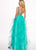 Rachel Allan - 6512 Beaded Ruffle Tulle Ruffle High-Low Prom Dress In Green
