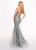 Rachel Allan - 6513 Sequined Sweetheart Mermaid Evening Gown In Silver