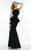 Alyce Paris Claudine - 2523 Cutout Peplum Trumpet Gown in Black