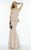 Alyce Paris Claudine - 2523 Cutout Peplum Trumpet Gown in Pink