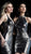 Jovani - 65169 Plunging V-Neck Novelty Sequined Dress in Black and Silver