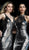 Jovani - 65169 Plunging V-Neck Novelty Sequined Dress in Black and Silver
